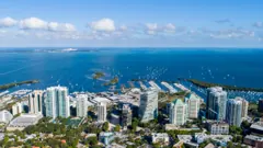Coconut Grove bayfront and sailboats