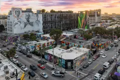Wynwood Miami street scene and murals